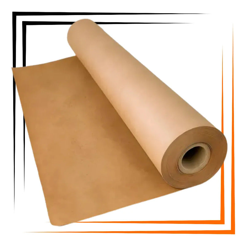 Bobina Papel Semi Kraft 90cm X 50m Envelopamento Top Premium