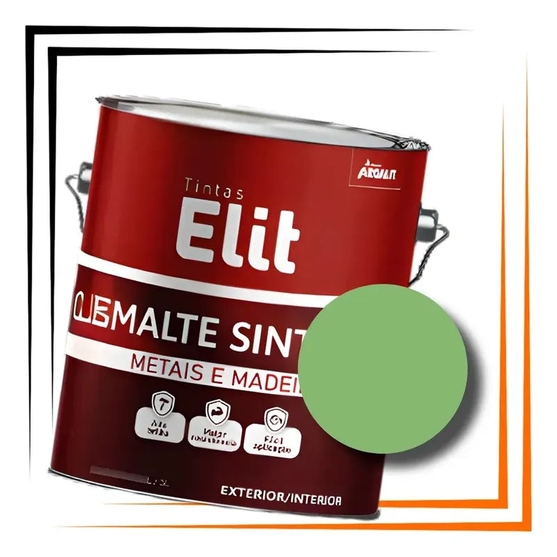 Tinta Esmalte Sintetico Elit 3,6l Secagem Rapida Alto Brilho Verde Nilo Brilhante
