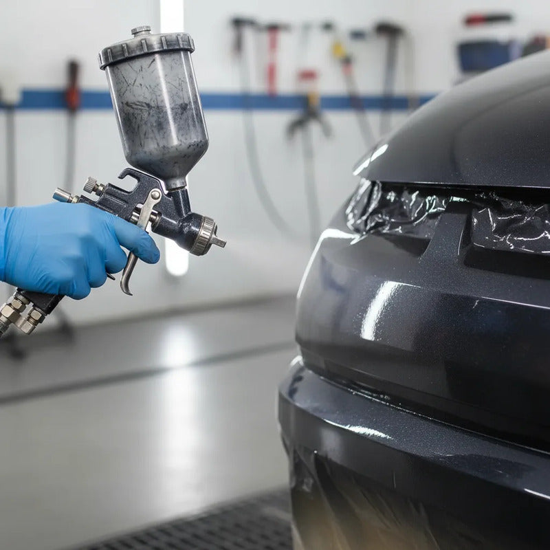 Tinta Automotiva Poliéster Preto Gales Ford 08 - 900ml.