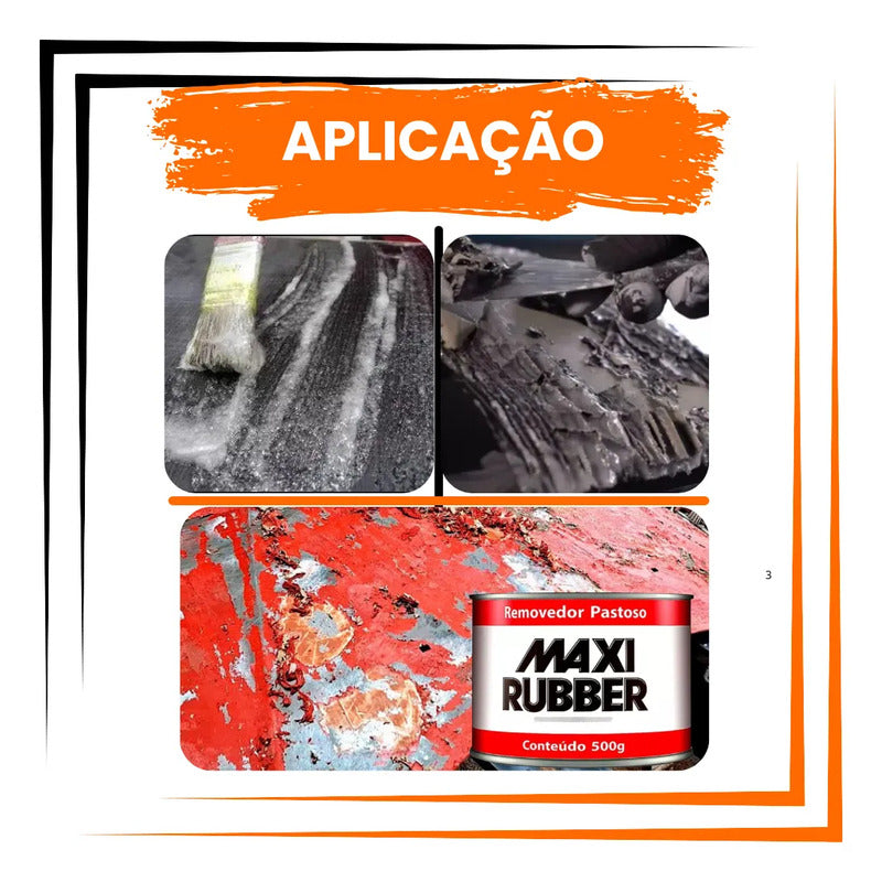 Removedor Pastoso Maxi Rubber 500g Automotivo E Industrial