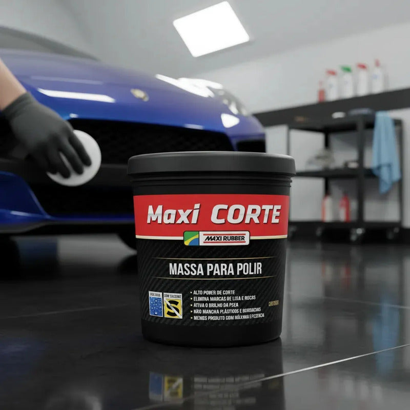 Massa Polir 2 Maxi Corte 500g Automotiva Maxi Rubber