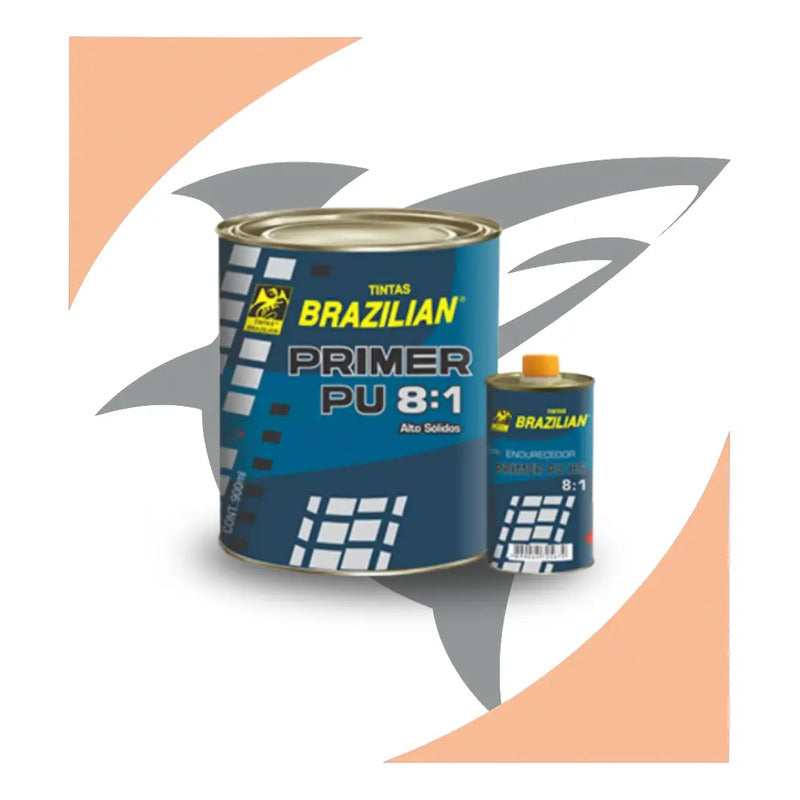 Primer Pu Preto Super Brazilian + Catalisador 900ml