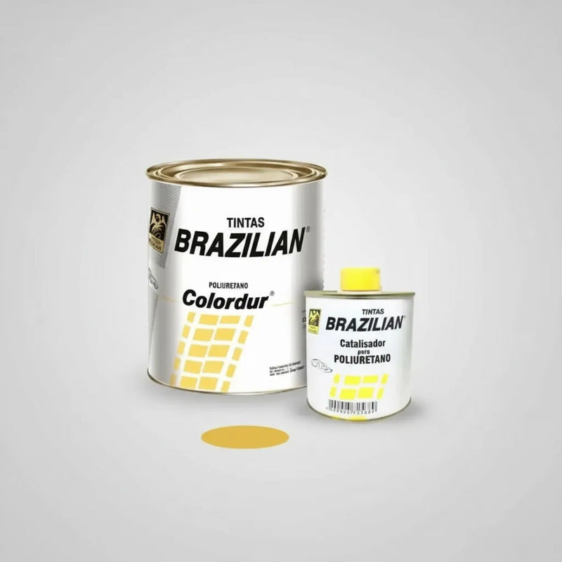 Tinta Pu Amarelo Imperial Vw75 675ml + Catalisador Brazilian