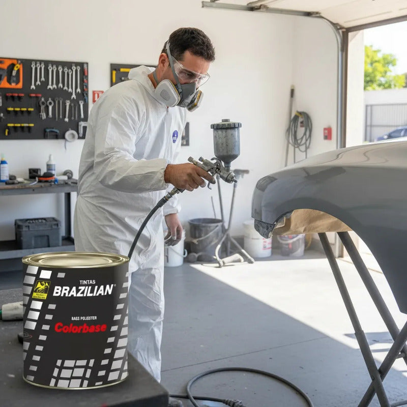 Tinta Automotiva Poliéster Cinza Rusk Gm - 900ml.