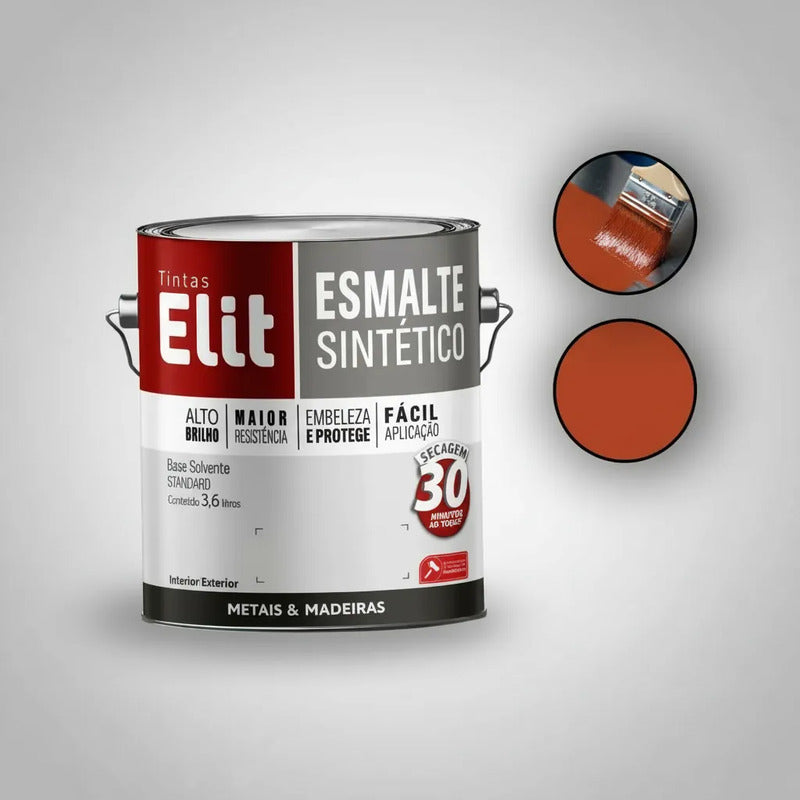 Esmalte Elit 3,6l Alta Resistência Brilhante Metais