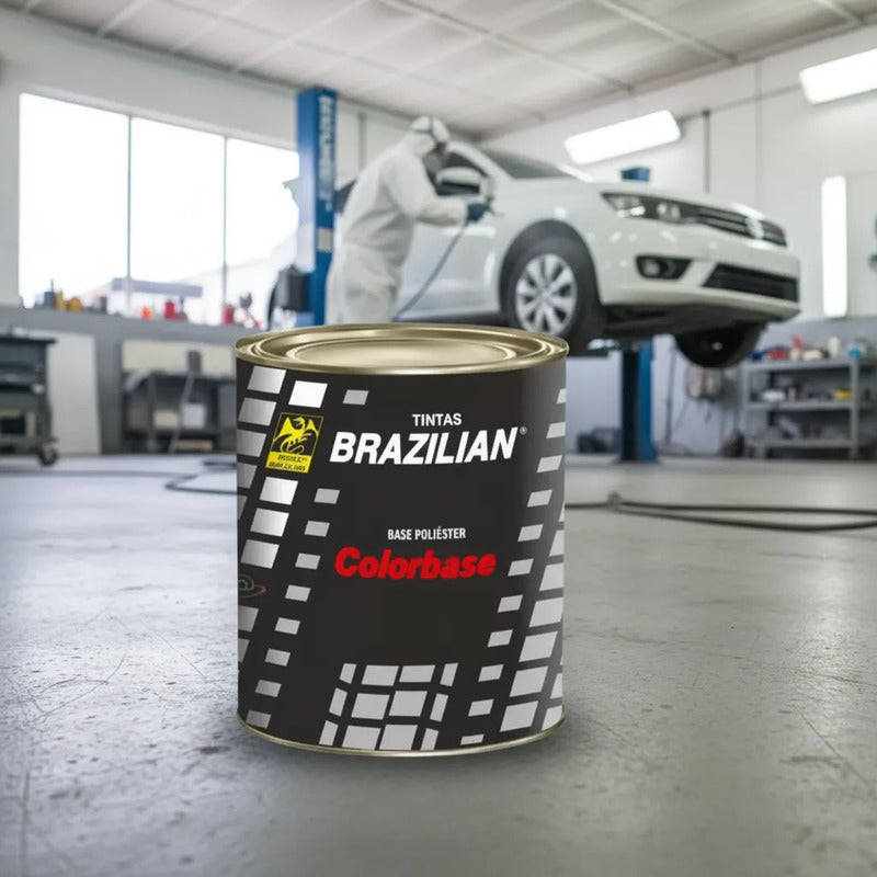 Tinta Automotiva Poliéster Branco Geada Vw 95 - 900ml.