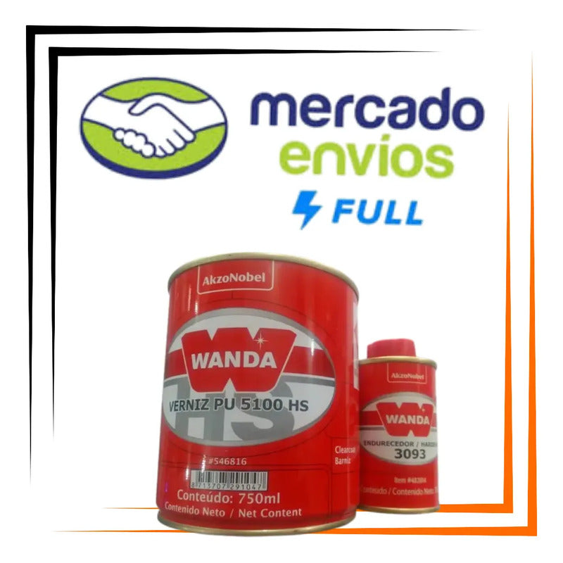 Verniz Pu 5100 Wanda Alto Sólidos 750ml + Catalisador Hs
