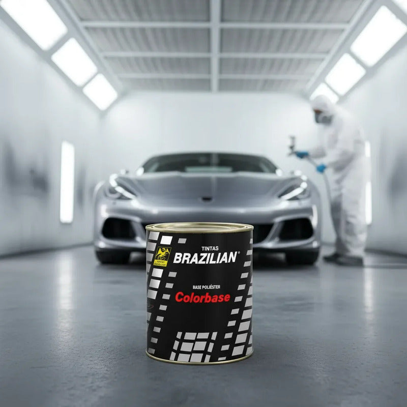 Tinta Automotiva Poliéster Cinza Paladium Met. - 900ml.
