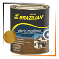 Verniz Marítimo Brilhante Brazilian 900ml / 1/4 Para Madeira Incolor Brilhante