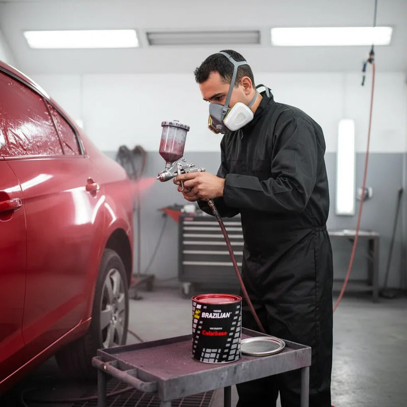 Tinta Automotiva Poliéster Vermelho Perol Fiat 88 900ml