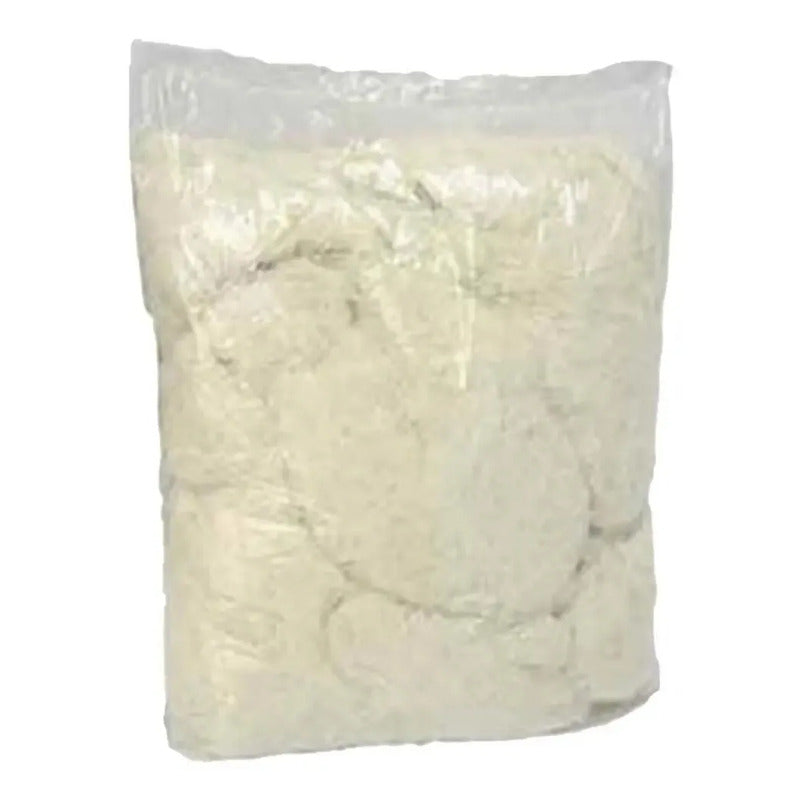 Estopa Branca 400 Gramas Polimento Limpeza - Poligel Branco