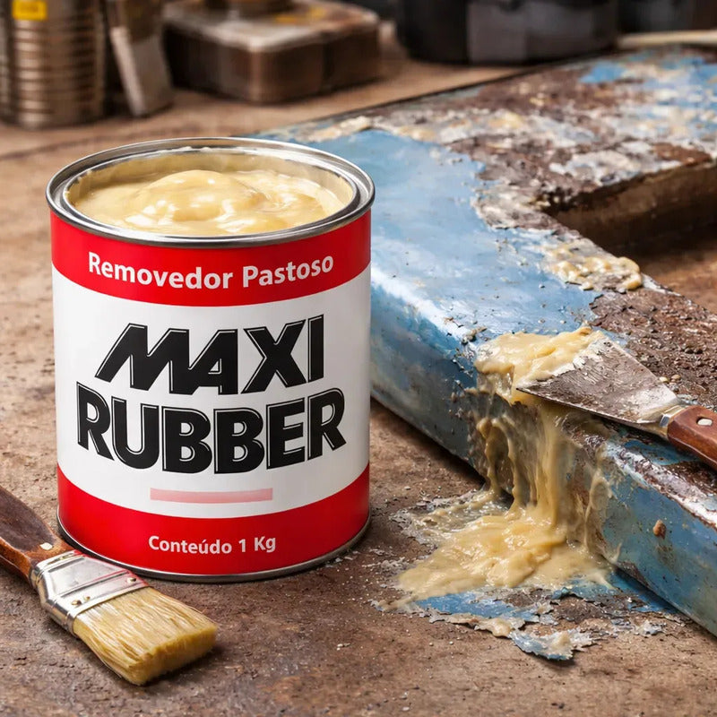 Removedor Pastoso Maxi Rubber Superfícies Madeira Metal