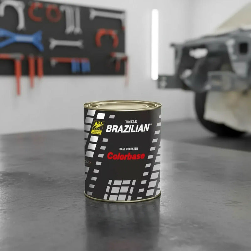 Tinta Automotiva Poliéster Cinza Titanio Met. Vw - 900ml.