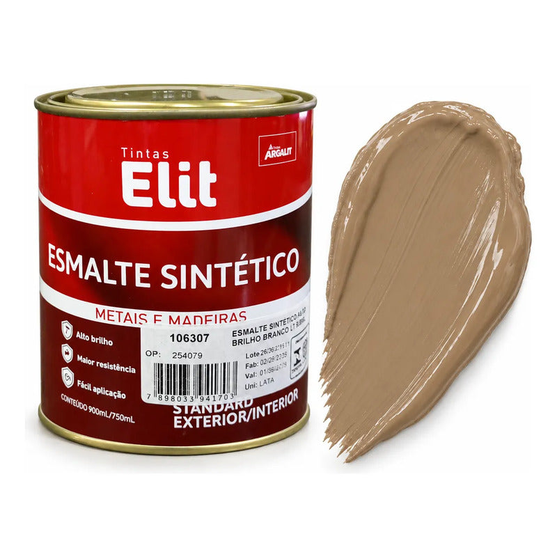 Esmalte Sintético Brilhante Elit 900ml Várias Cores Camurça