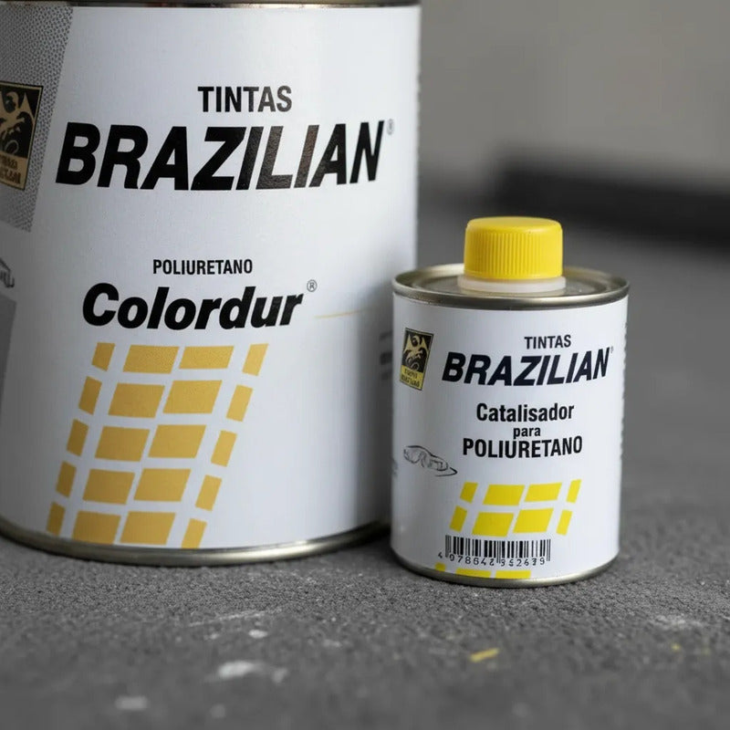Tinta Pu Branco Inv. Volvo 89 675ml + Catalisador Brazilian