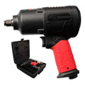 Kit Chave De Impacto Pneumática 1/2 Corneta 17 Peças Maleta Preto