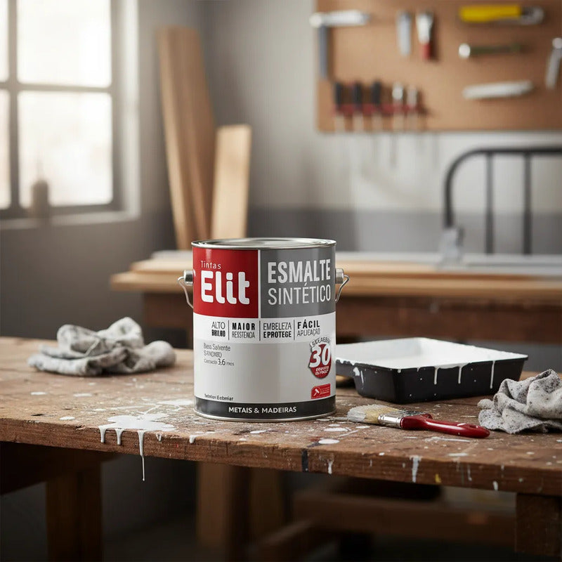 Esmalte Elit 3,6l Alta Resistência Brilhante Metais
