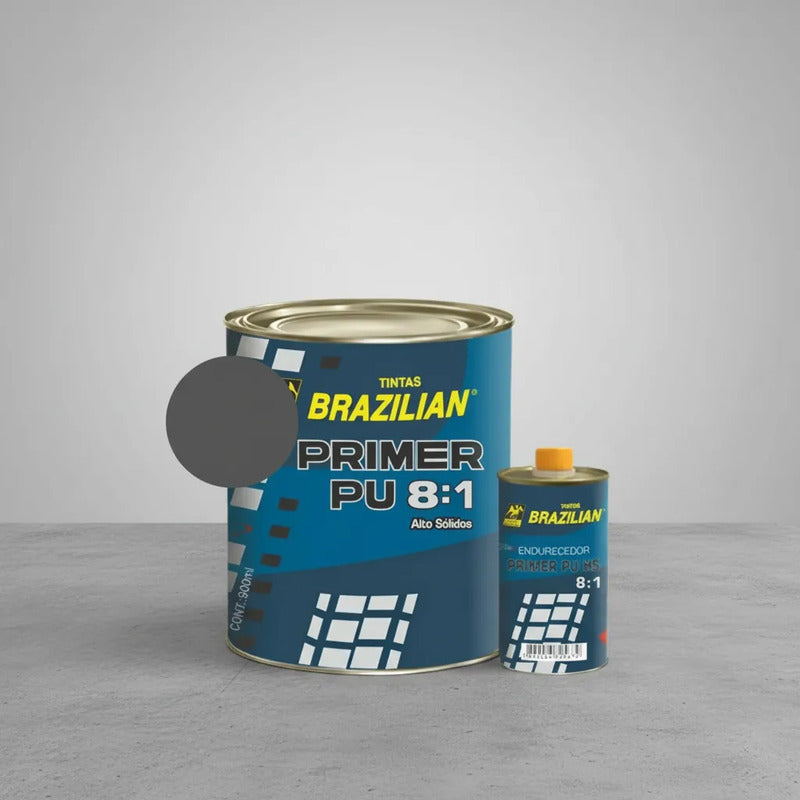 Primer Pu Super Brazilian + Catalisador 900ml Cinza