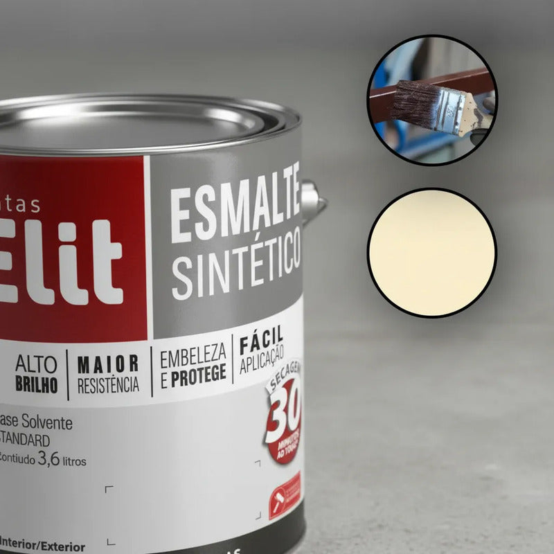 Esmalte Elit 3,6l Alta Resistência Brilhante Metais
