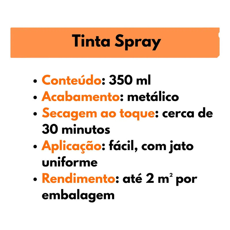Tinta Spray Uso Geral 350ml Powerpaint