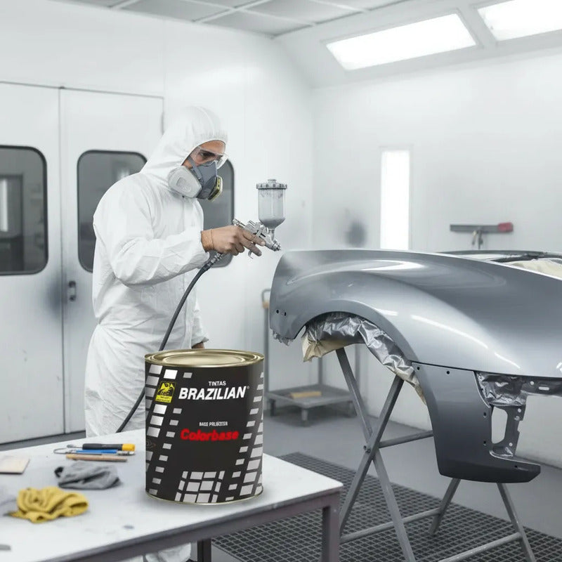 Tinta Automotiva Poliéster Cinza Artemis Met. 09 - 900ml.