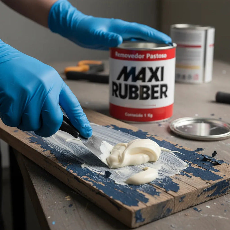 Removedor Pastoso 1l Maxi Rubber - Gel Para Madeira E Metal