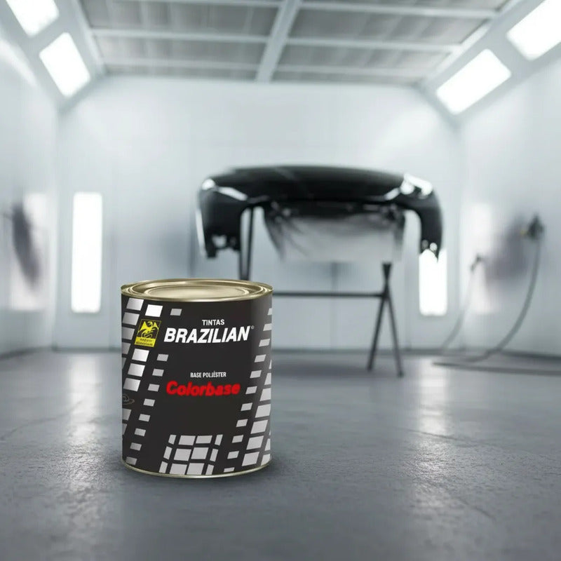 Tinta Automotiva Poliéster Preto Gales Ford 08 - 900ml.