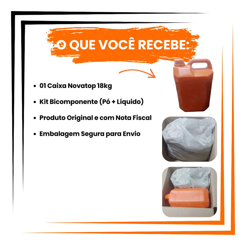 Argamassa Polimérica Impermeabilizante Novatop 18kg
