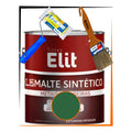 Kit Esmalte Sintético 3,6l + Rolo + Trincha Cores Elit Kit Verde Folha Brilhante