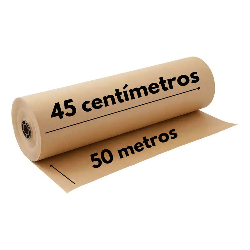 Papel Semi Kraft Bobina 60gr 45 X 50 Pardo Embalagem 1kg Palha