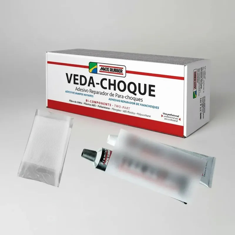 Kit Veda Choque Automotivo  Reparador Com Bisnagas E Manta Branco / Prata