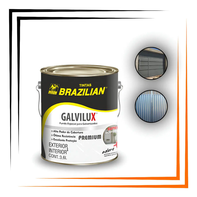 Fundo Galvanizado Galvilux Branco 3,6 Litros Brazilian