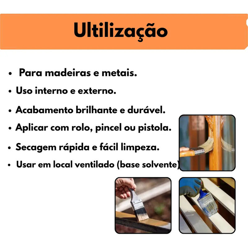 Esmalte Sintético Elit 3,6l Brilho Proteção E Secagem Rapida Amarelo Ouro