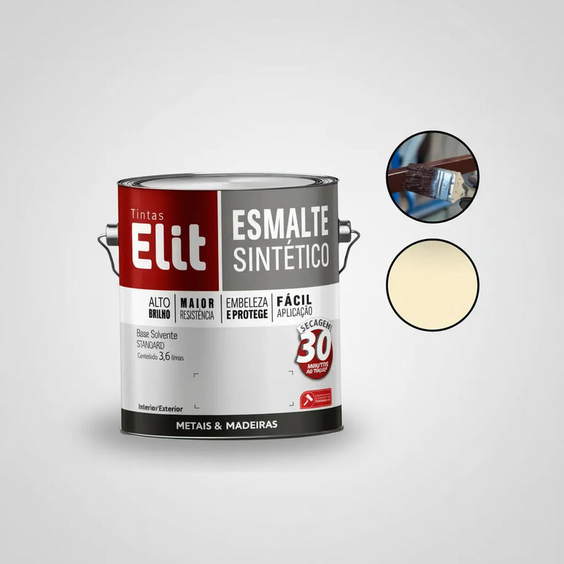 Esmalte Elit 3,6l Alta Resistência Brilhante Metais