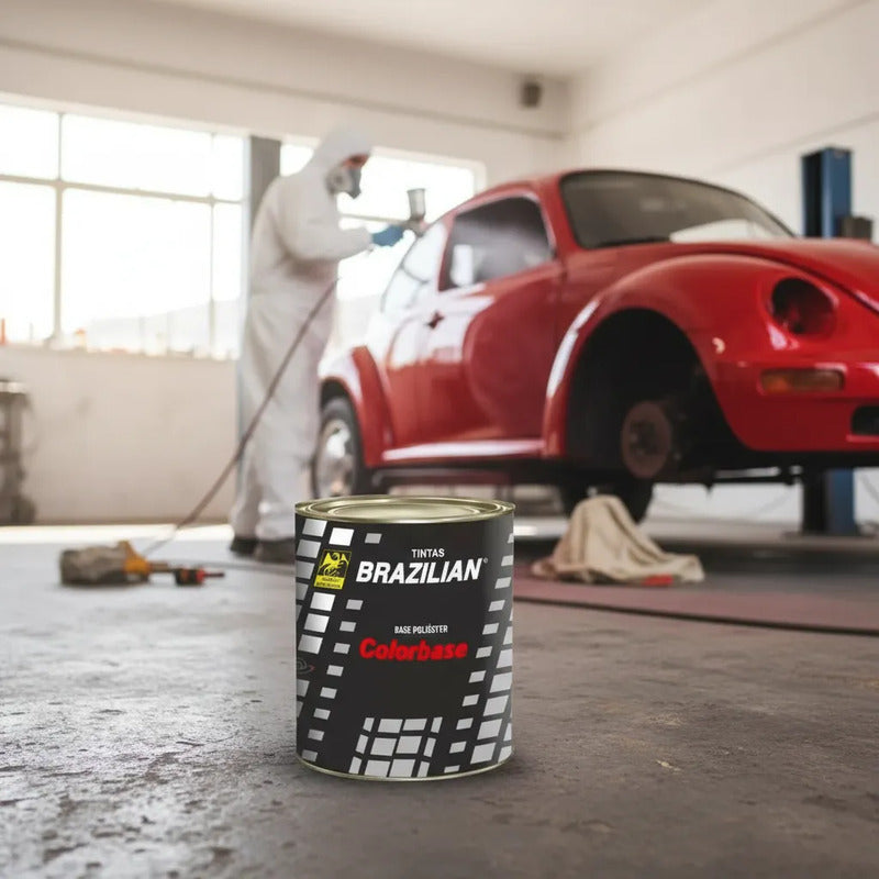 Tinta Automotiva Poliéster Vermelho Tornado Vw 01 - 900ml