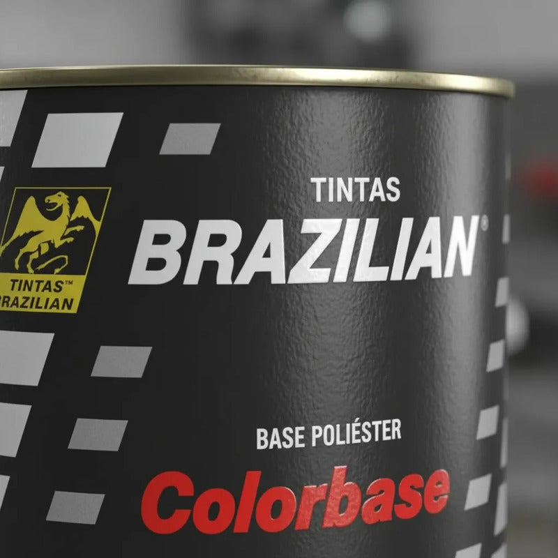 Tinta Automotiva Poliéster Preto Premium Nissan 07 - 900ml.
