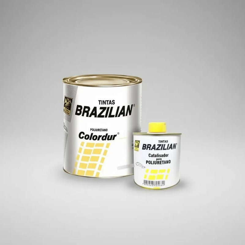 Tinta Pu Vermelho Flash 675ml + Catalisador Brazilian