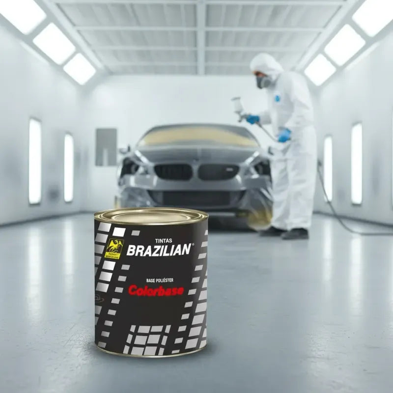 Tinta Automotiva Poliéster Cinza Silverstone Met. - 900ml.