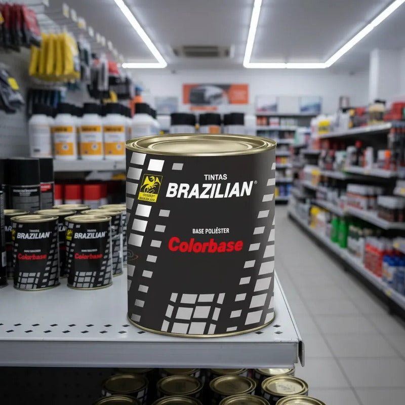 Tinta Automotiva Poliéster Preto Gales Ford 08 - 900ml.