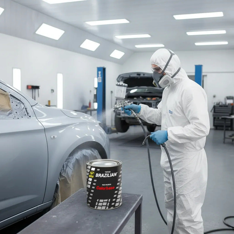 Tinta Automotiva Poliéster Prata Light Met Vw 03  900ml