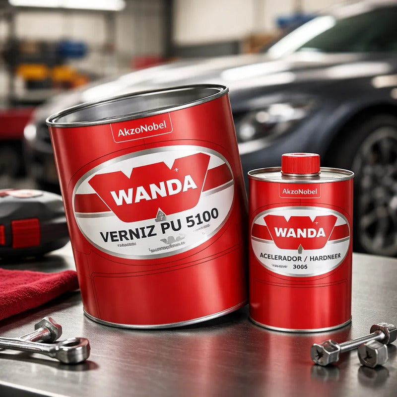 Verniz Pu 5100 Wanda Alto Sólidos 750ml + Catalisador Hs