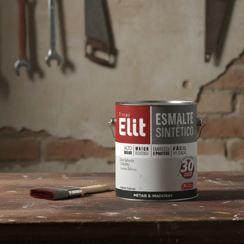 Esmalte Elit 3,6l Alta Resistência Brilhante Metais