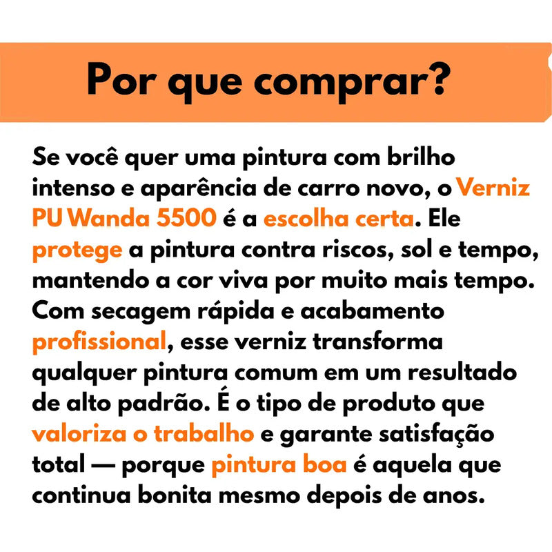 Verniz Pu Wanda- 5500 C/ Catalisador 750ml
