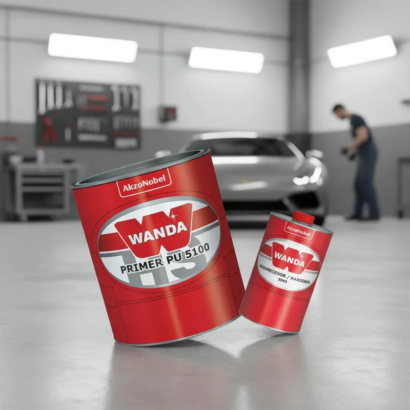 Primer Pu Wanda 5100 Automotivo + Catalisador Profissional