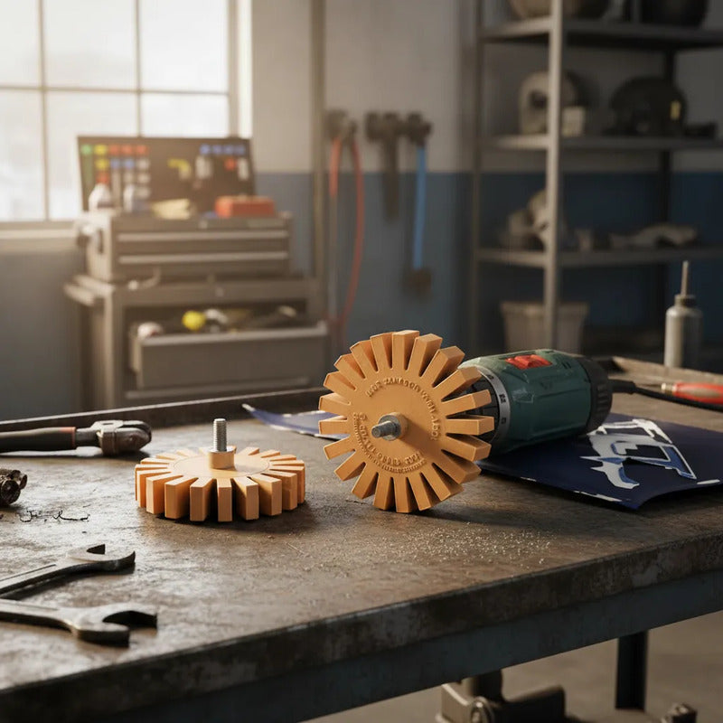 Disco Removedor De Cola E Adesivos Automotivo (ventilado) Marrom-claro