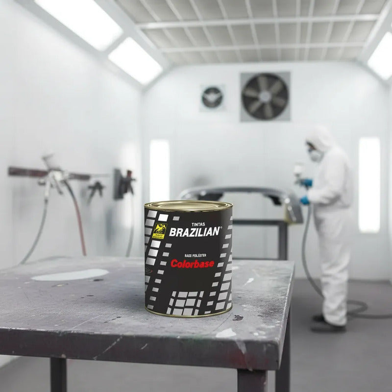 Tinta Automotiva Poliéster Cinza Trend Met. Fiat - 900ml.