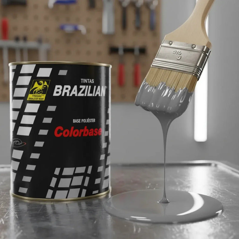 Tinta Automotiva Poliéster Cinza Rusk Gm - 900ml.