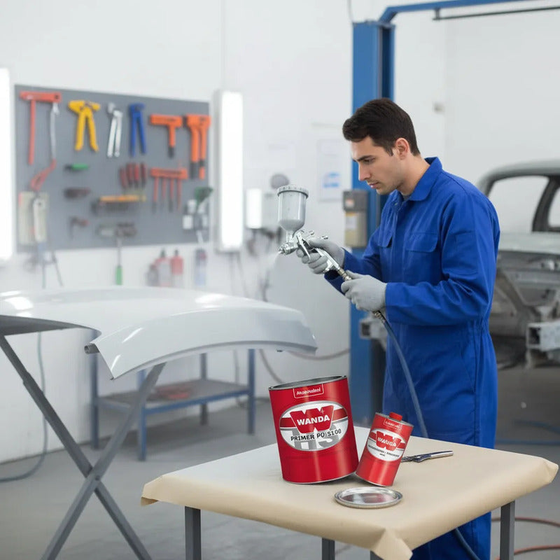 Primer Pu Wanda 3100 Automotivo + Catalisador Profissional