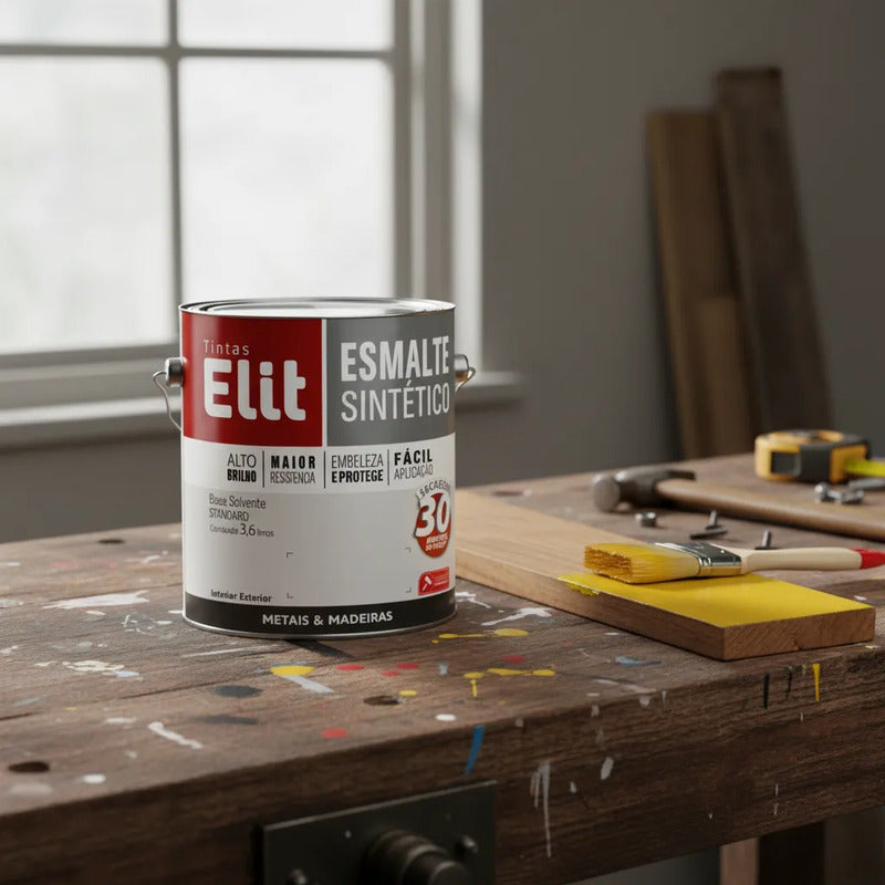 Esmalte Elit 3,6l Alta Resistência Brilhante Metais