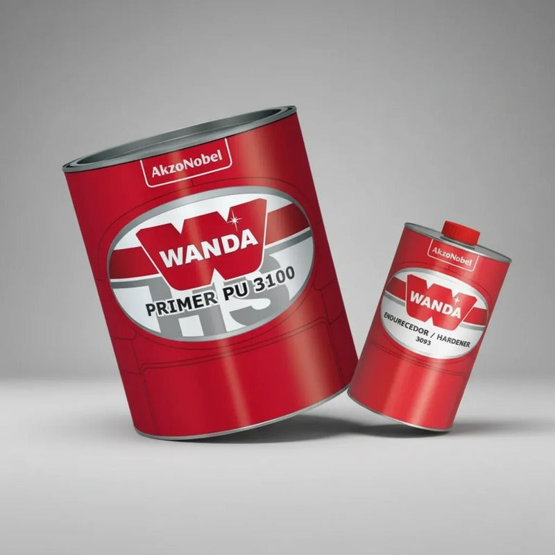 Primer Pu Wanda 3100 Automotivo + Catalisador Profissional